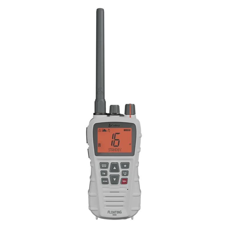 Cobra Bluebound 350 VHF Hand Held Marine Radio - White/Orange