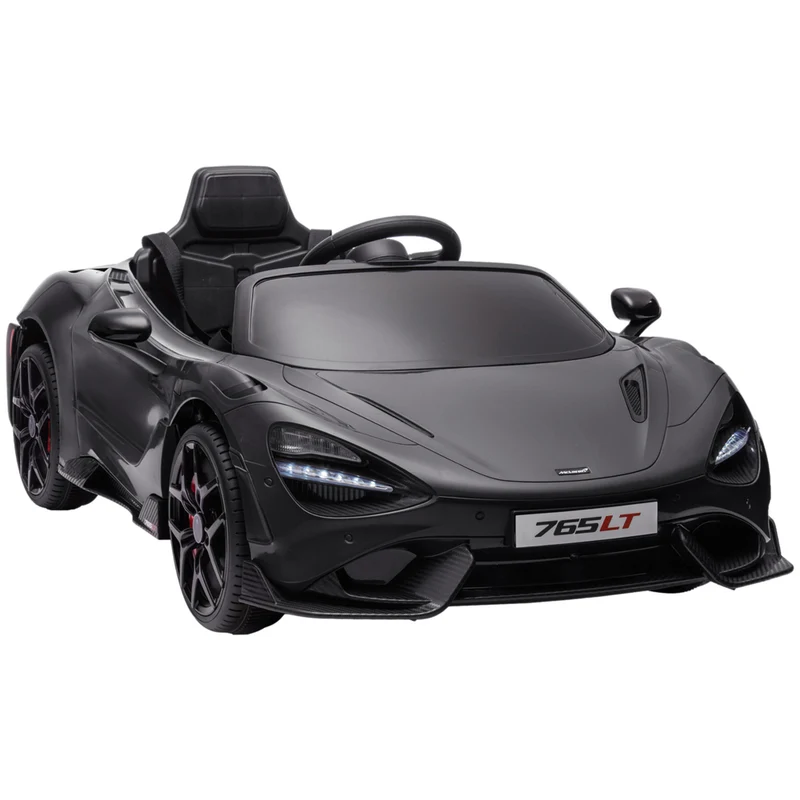 Qaba 12V McLaren Licensed Electric RC Car for Kids - Black