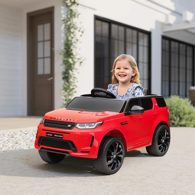 Qaba - Voiture RC électrique pour enfants Land Rover sous licence 12V - rouge
