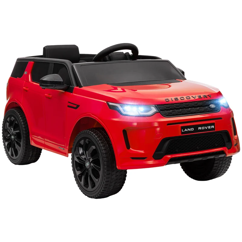 Qaba 12V Land Rover Licensed Kids Electric RC Car - Red