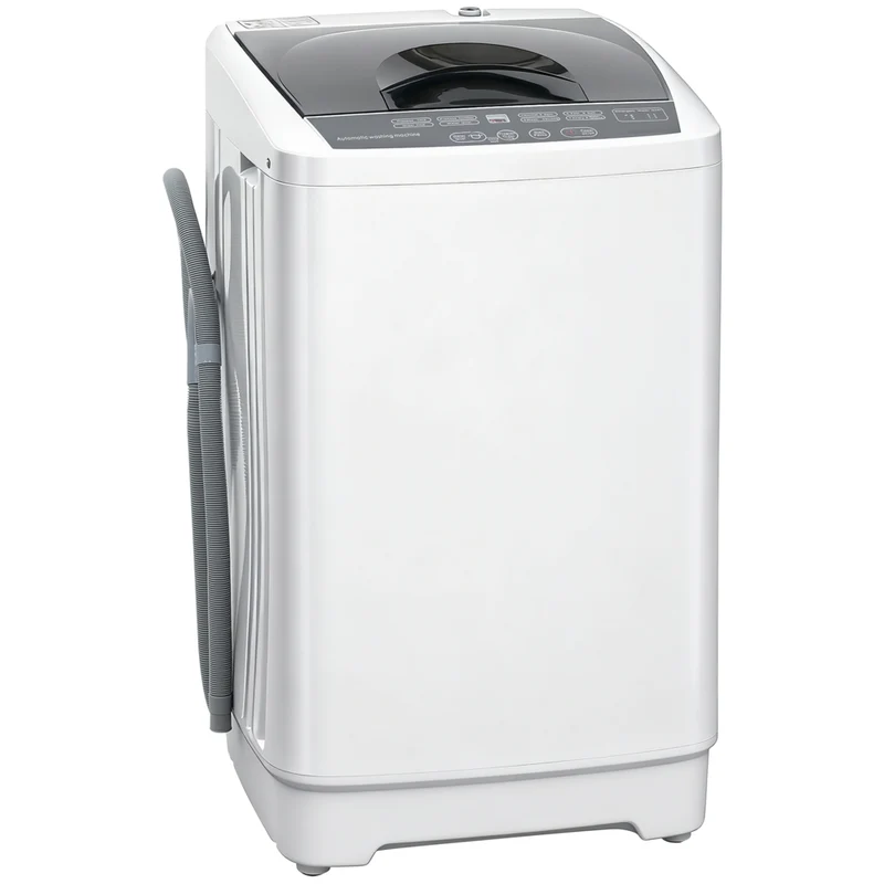 HOMCOM - Machine à laver portable entièrement automatique 1,3 pi³ - blanc