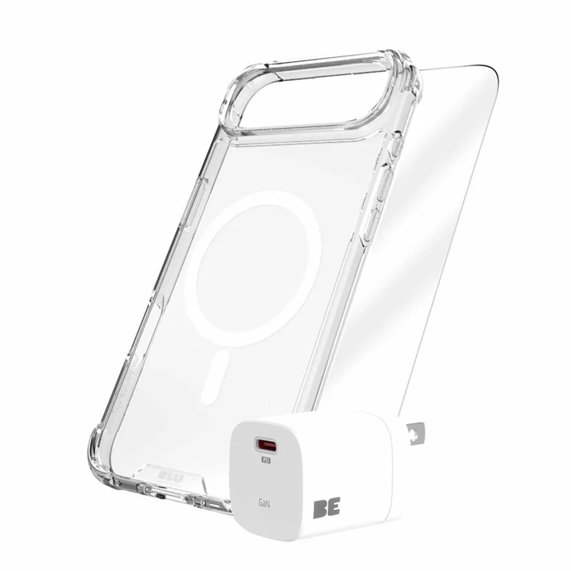 Blu Element - Kit de Protection Totale MagSafe pour iPhone 17 Air - Transparent