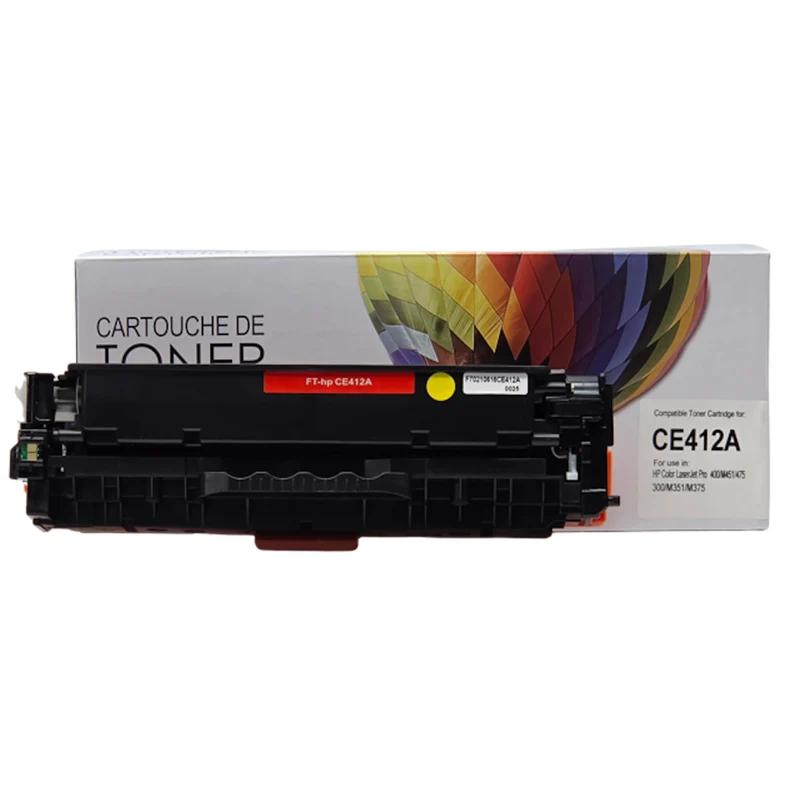 Balloon Brand - Cartouche de toner compatible HP CE412A - Haut rendement - Jaune