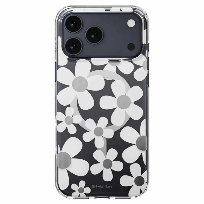 SwitchEasy Fleur 3D Compatible with MagSafe Case for iPhone 17 Pro Max - White