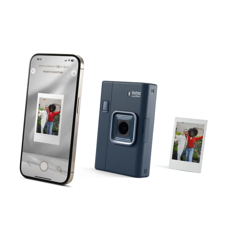 INSTAX MINI - LiPlay+ Appareil photo instantané hybride & imprimante pour téléphone intelligent - Bleu minuit