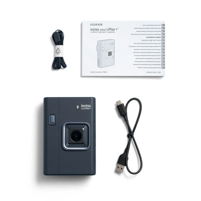 INSTAX MINI - LiPlay+ Appareil photo instantané hybride & imprimante pour téléphone intelligent - Bleu minuit