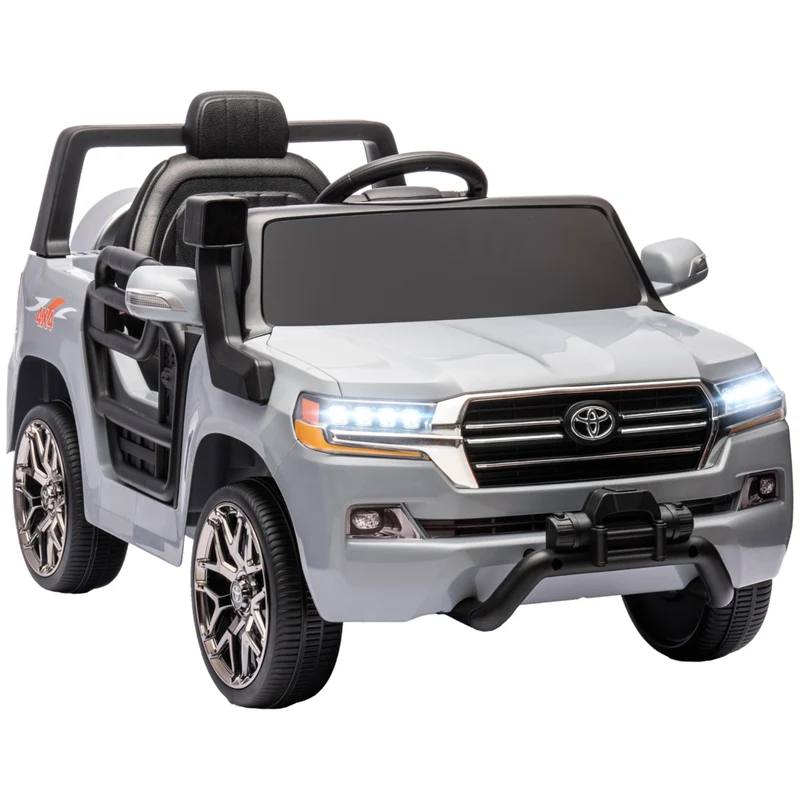 Qaba - Voiture RC électrique Toyota sous licence 12V pour enfants - gris