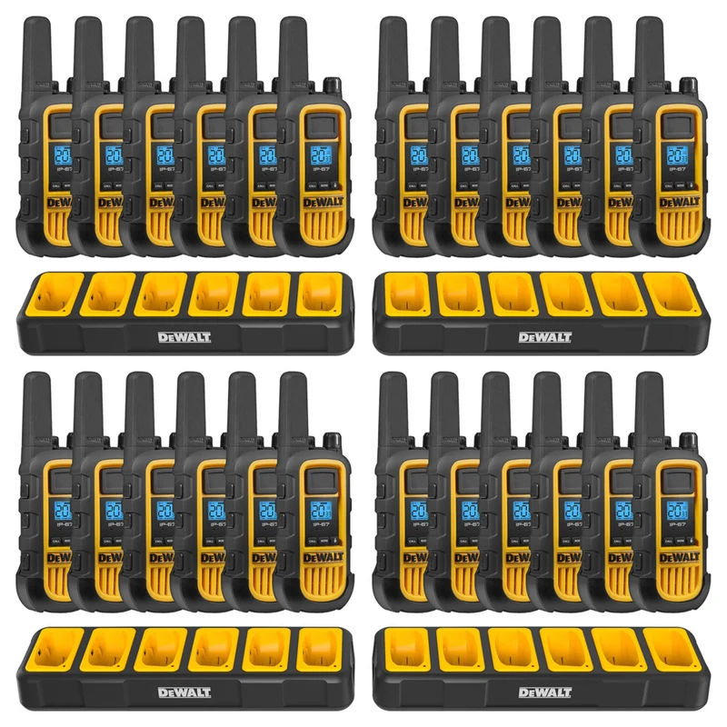 Dewalt - Radios Heavy Duty 24 DXFRS800 avec chargeurs 4X 6 ports