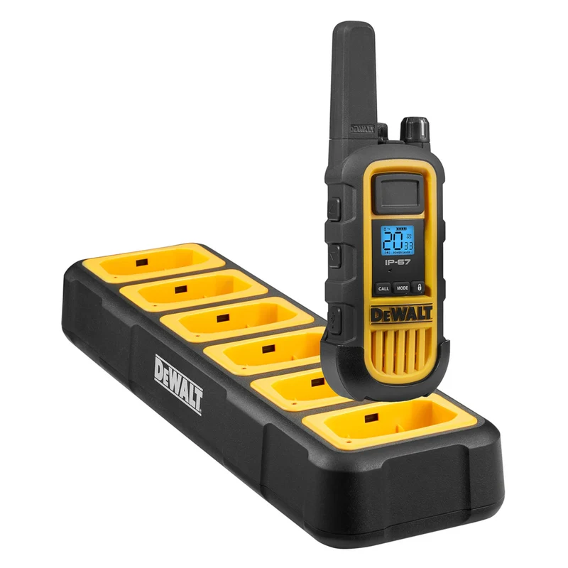 Dewalt Heavy Duty DXFRS800 Radio 24-Piece Set with 4 6-Port Chargers
