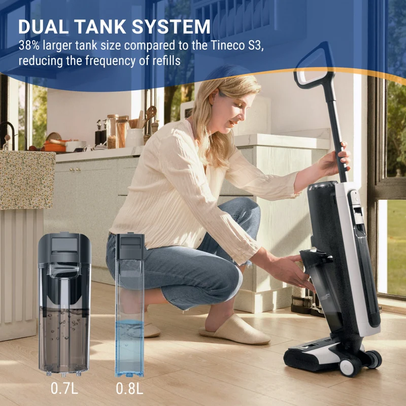 Tineco FloorWasher Pet 5 Series Cordless Wet/Dry Upright Vacuum - Black