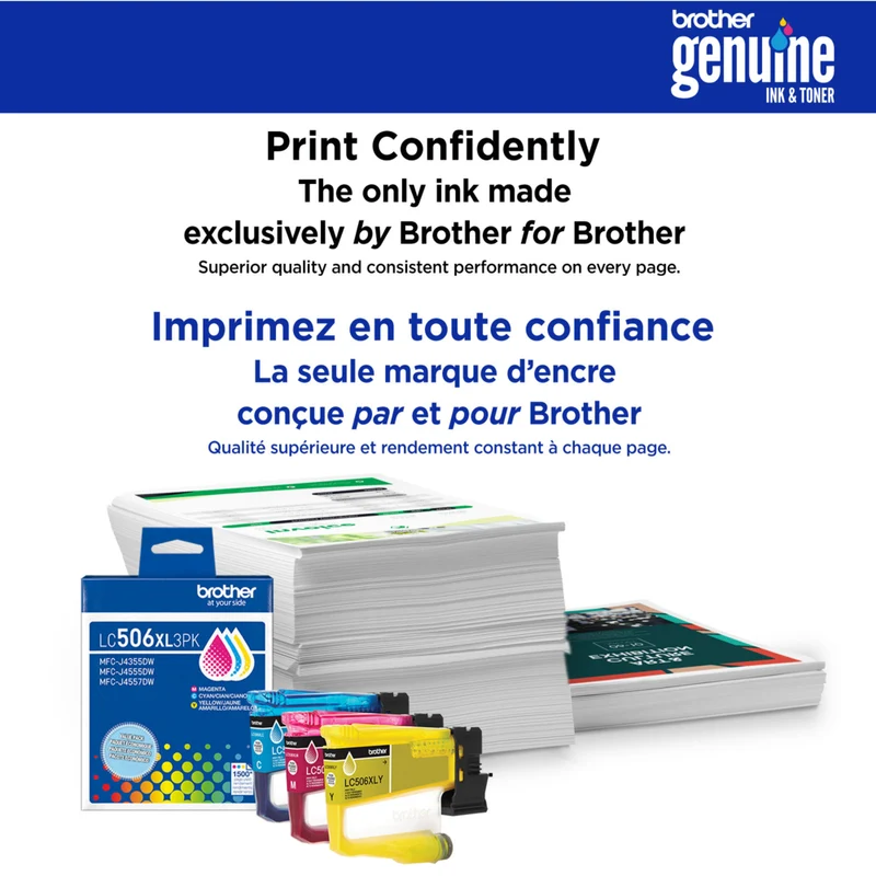 Brother - LC506XLYS Cartouche d’encre jaune authentique à haut rendement