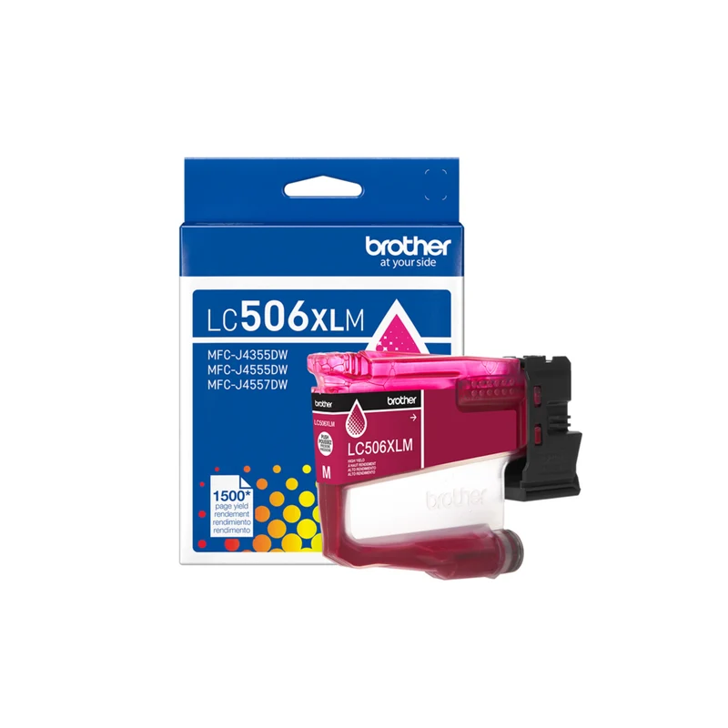 Brother Genuine LC506XLMS Ink Cartridge - High Yield - Magenta