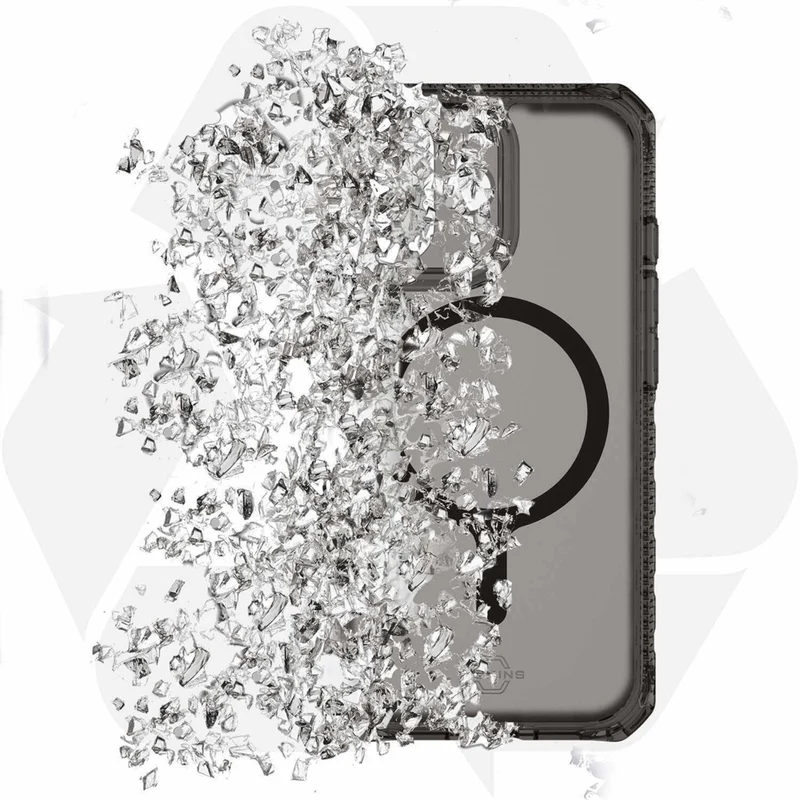 Itskins - Étui Hybrid_R Vapor MagSafe pour iPhone 17 - Fumée