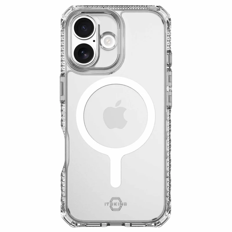 ITSKINS Hybrid_R Compatible with MagSafe Case for iPhone 17 - Clear
