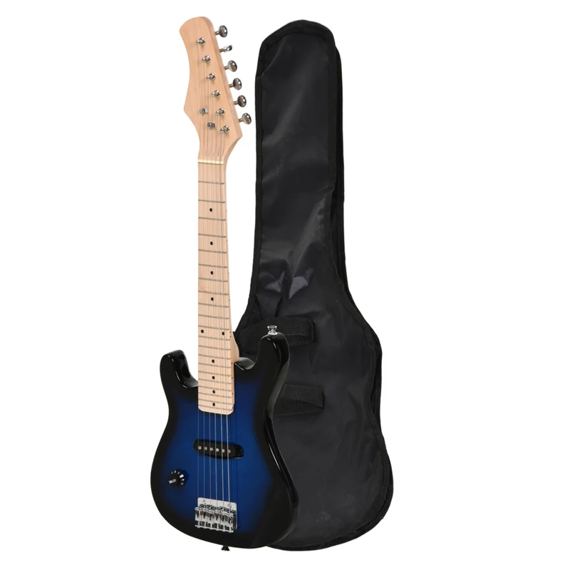 HOMCOM - Guitare électrique pour enfants 30 po, taille 3/4, kit de démarrage pour débutant avec amplificateur 5W