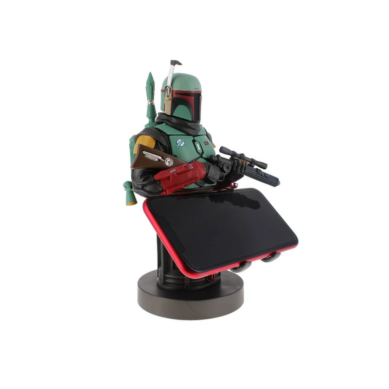 Exquisite Gaming The Mandalorian: Boba Fett Mandalorian Cable Guy Controller Holder & Phone Stand