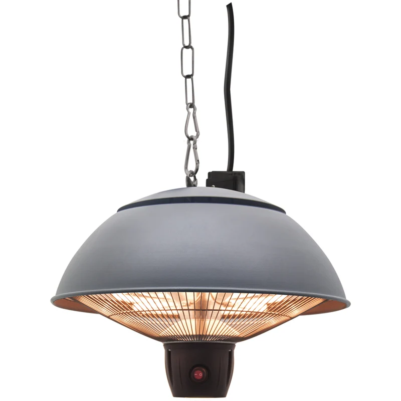 Westinghouse - 1500-Watt Outdoor Hanging Infrared Electric Patio Heater - Grey