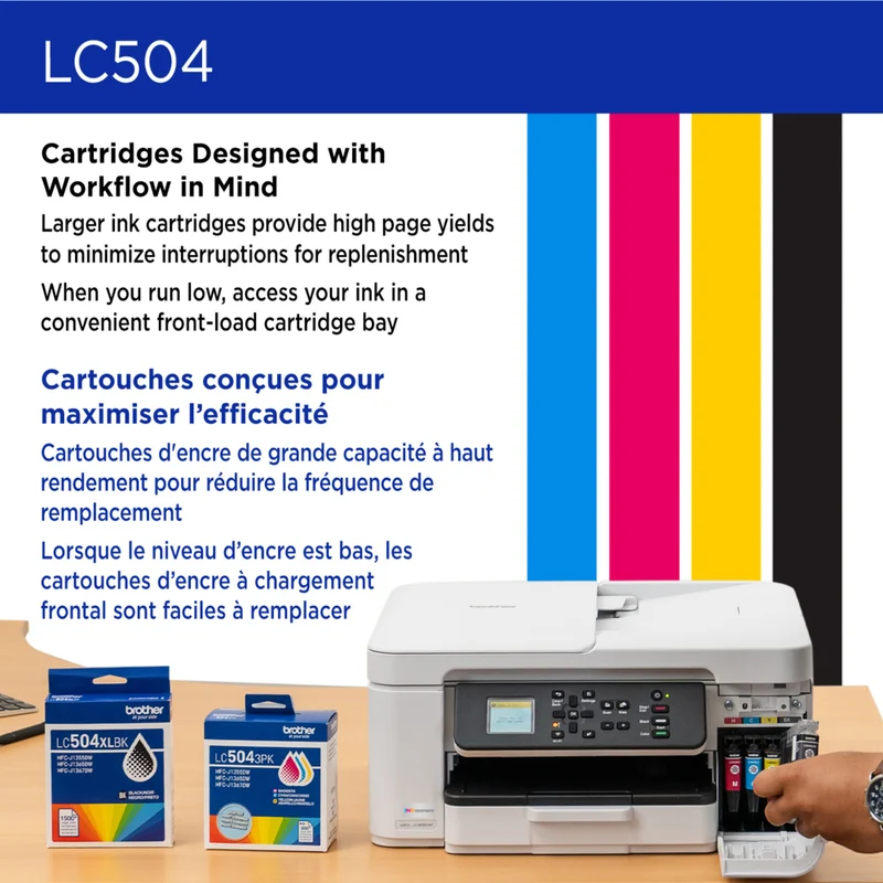 Brother Genuine LC504BKS Ink Cartridge - Standard Yield - Black