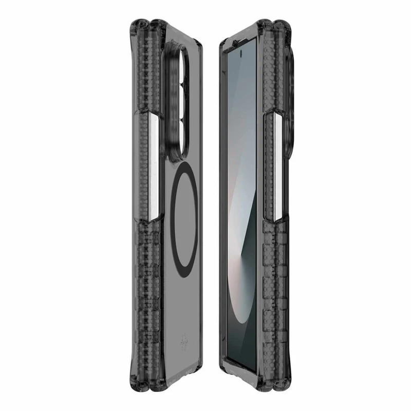 ITSKINS Hybrid_R Case Hinge with MagSafe Galaxy Z Fold 7 - Smoke/Transparent