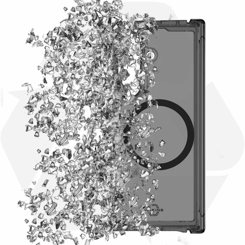 ITSKINS Hybrid_R Case Hinge with MagSafe Galaxy Z Fold 7 - Smoke/Transparent