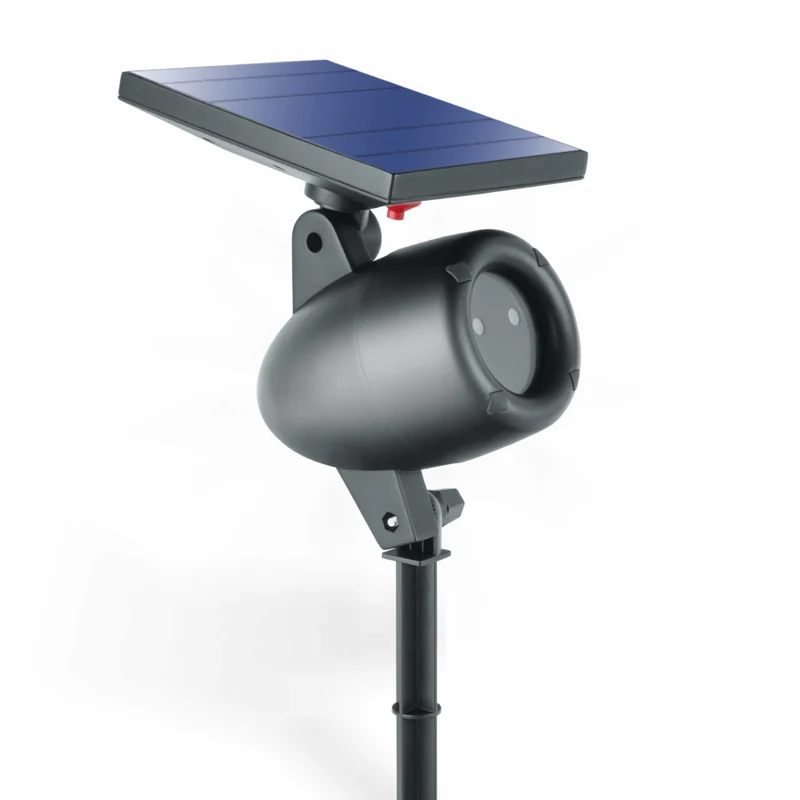 Bell+Howell Startastic Outdoor Solar LED Light Projector with Remote Control - Black