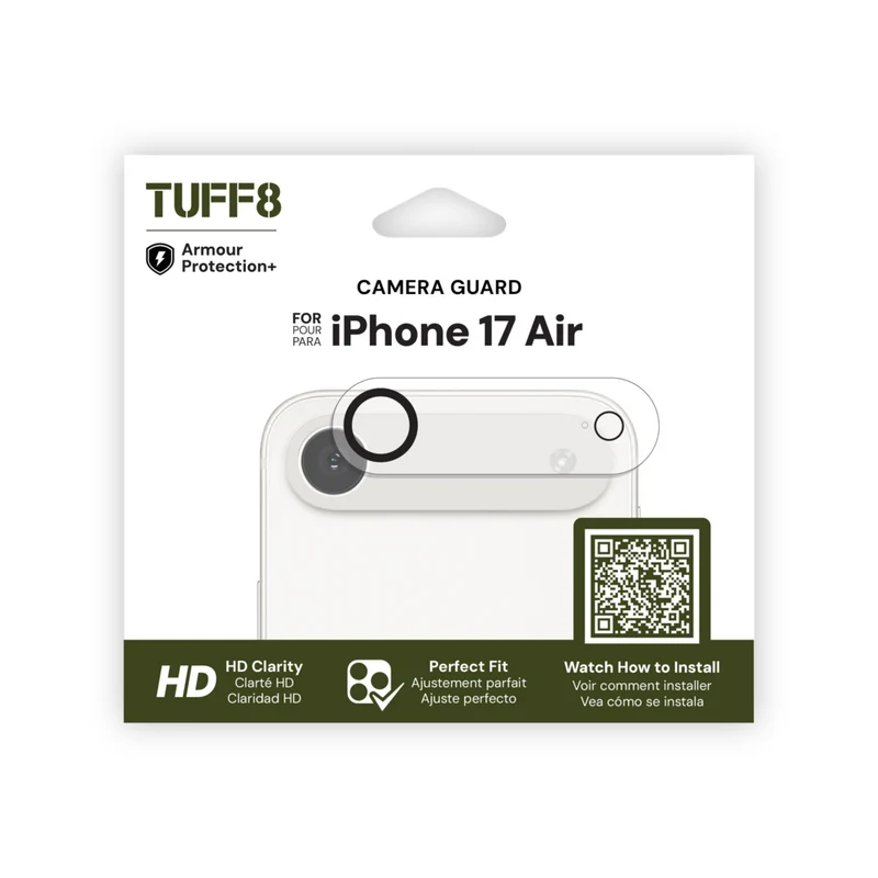 TUFF8 - Protection de caméra pour iPhone 17 Air