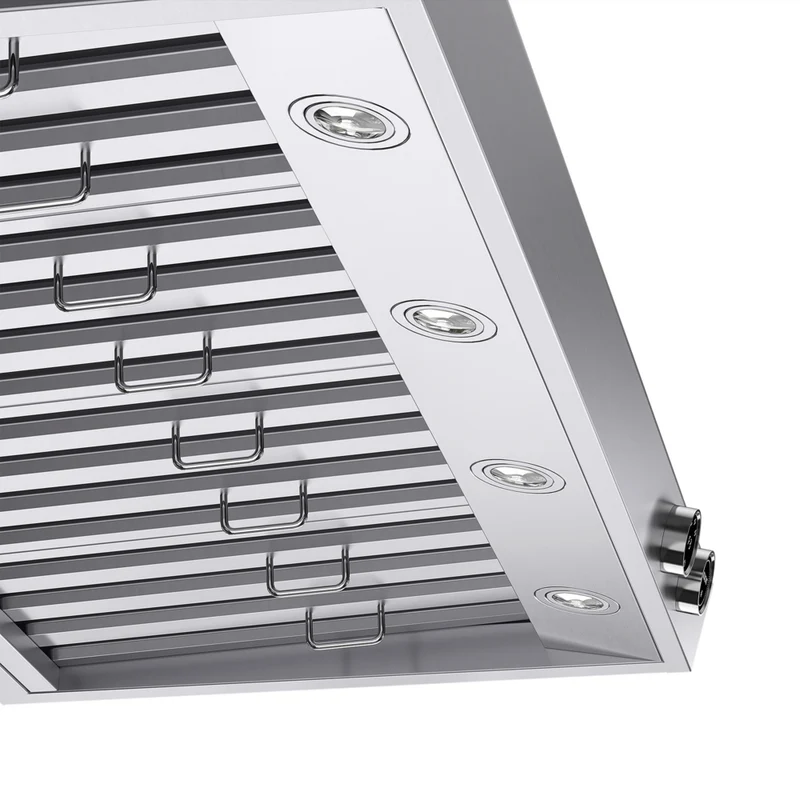 KUCHT KRH480-SS 48 po Hotte sous armoire - avec commandes numériques - 1200 CFM - Acier inoxydable