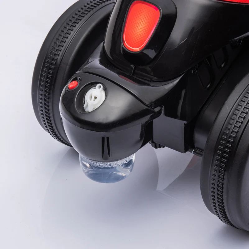 Qaba 3 Wheels 6V Kids Electric Motorcycle with LED Headlight - Black