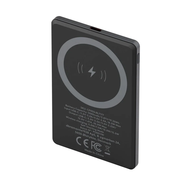 Dbramante1928 Re-Charge Slim MagSafe Fast Charge Power Bank - 5,000 mAh