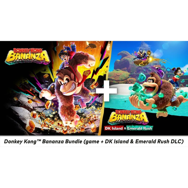 Donkey Kong Bananza Pack (Jeu + DK Island et Emerald Rush DLC) pour Nintendo Switch 2 [Code Electronique]