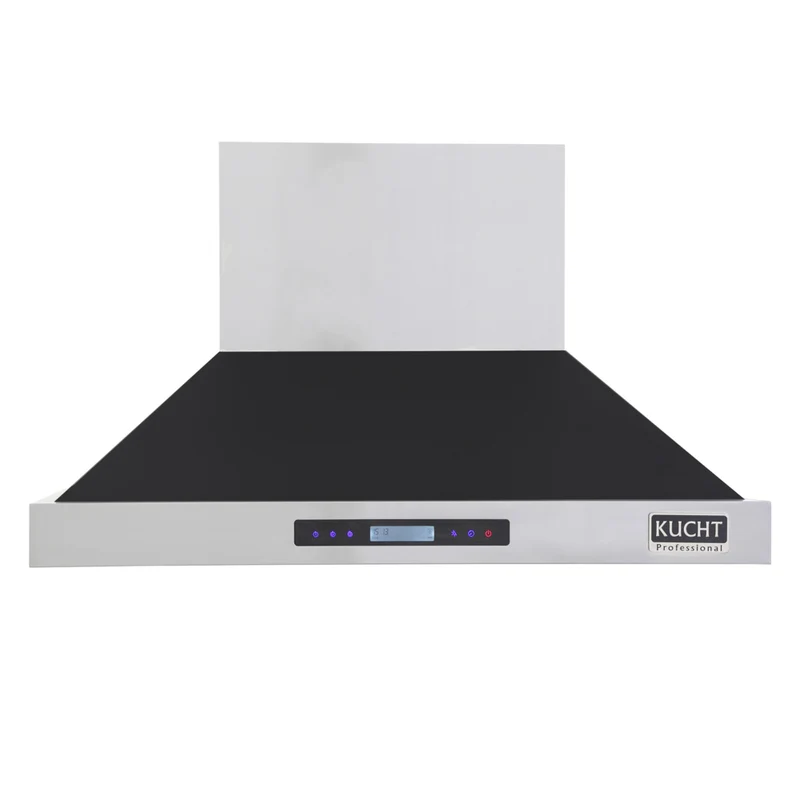 KUCHT KRH4815-K 48 po Hotte murale professionnelle - 1200 CFM - Acier inoxydable/Noir