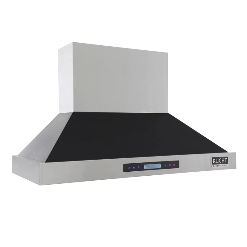 KUCHT KRH4815-K 48 po Hotte murale professionnelle - 1200 CFM - Acier inoxydable/Noir