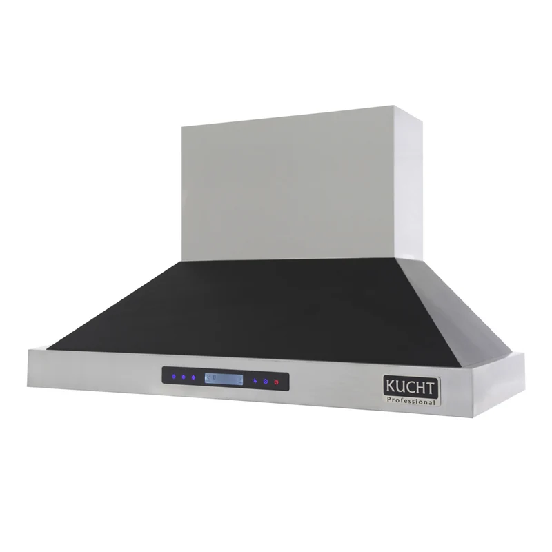KUCHT KRH4815-K 48 po Hotte murale professionnelle - 1200 CFM - Acier inoxydable/Noir