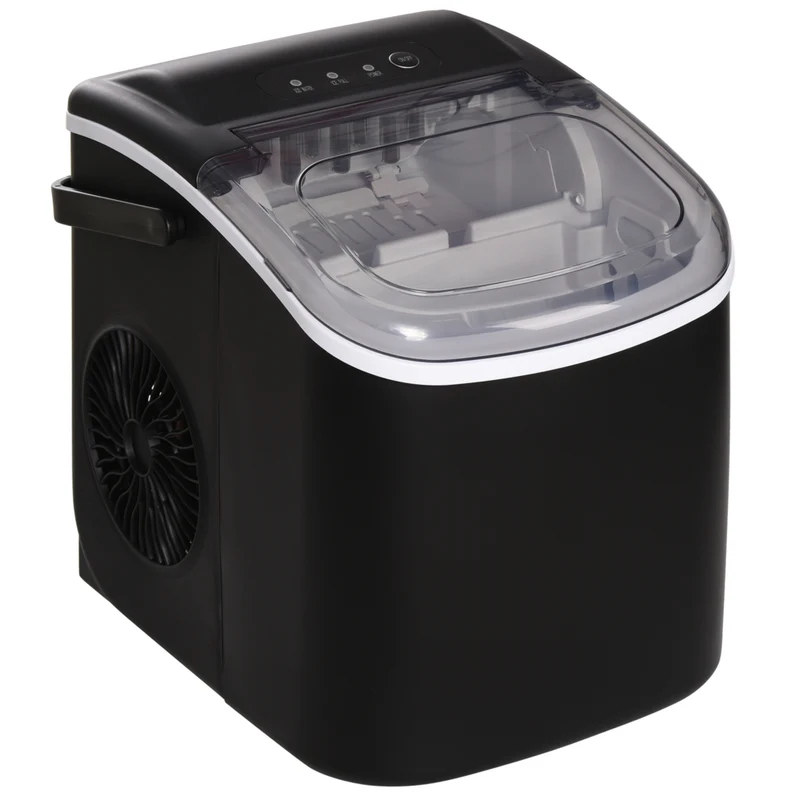 HOMCOM Countertop Portable Ice Maker Machine - Black