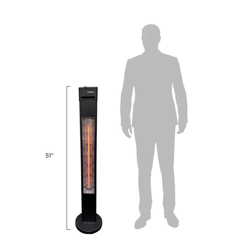 Westinghouse 1500-Watt Freestanding Infrared Patio Heater - Black
