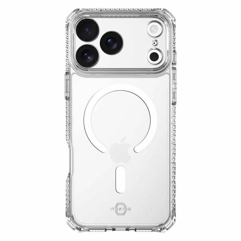 ITSKINS Hybrid_R Compatible with MagSafe Case for iPhone 17 Pro - Clear