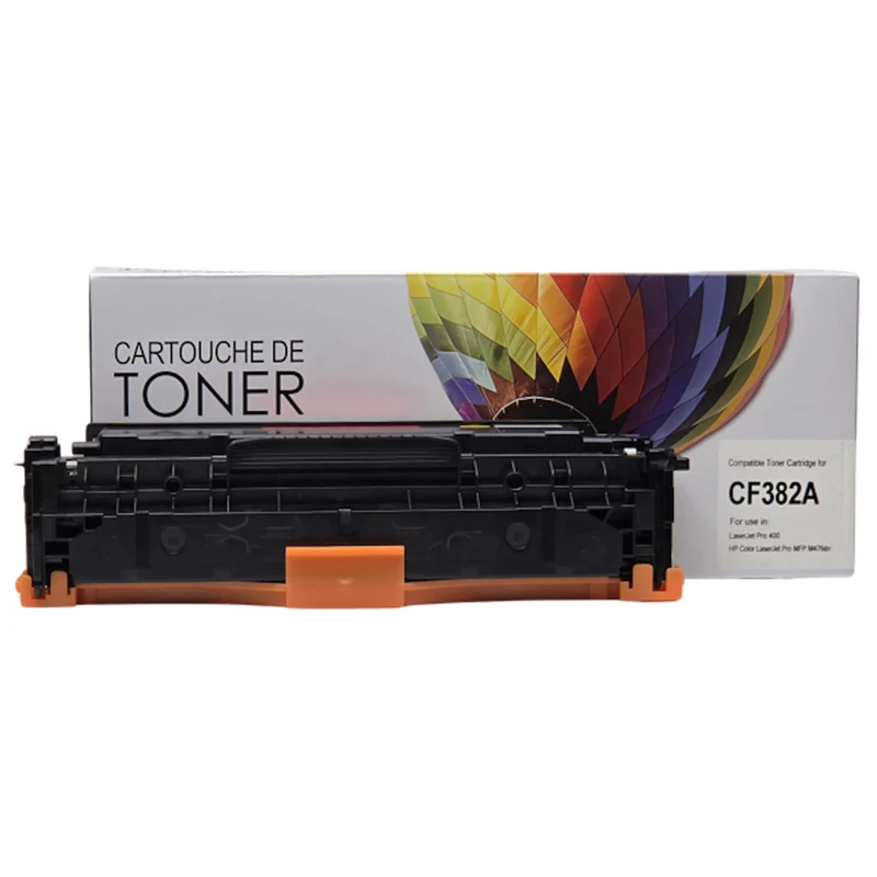 Balloon Brand - Cartouche de toner compatible HP CF382A - Haut rendement - Jaune