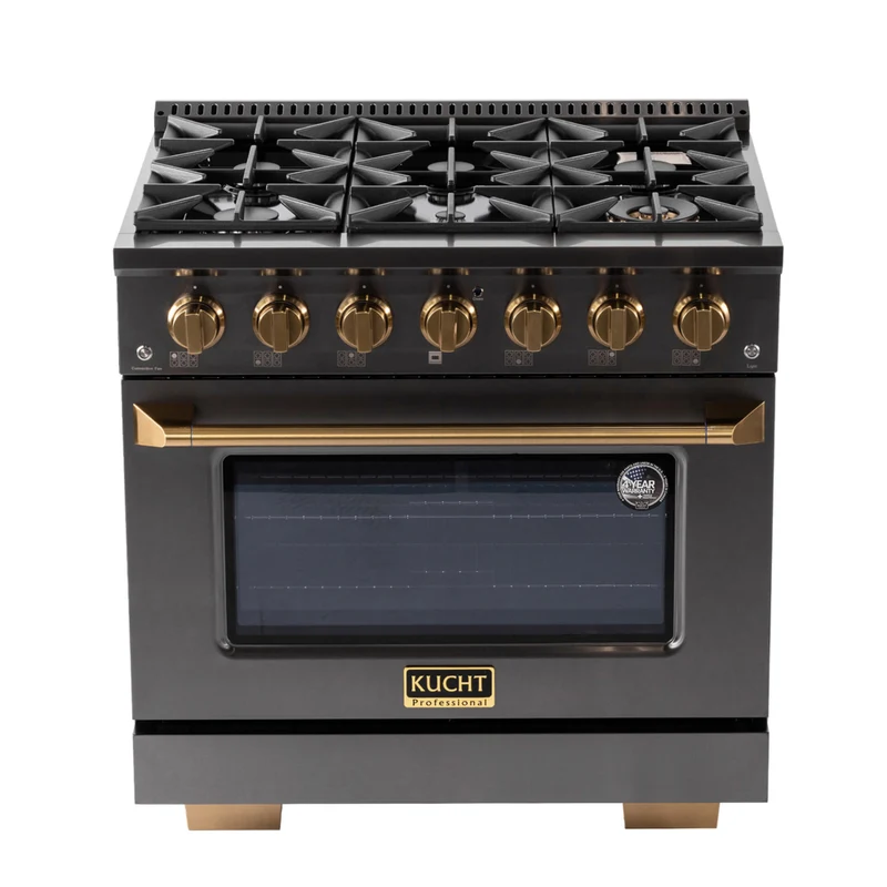 Kucht 36" KED Series Pro Style Dual Fuel Range - Gemstone