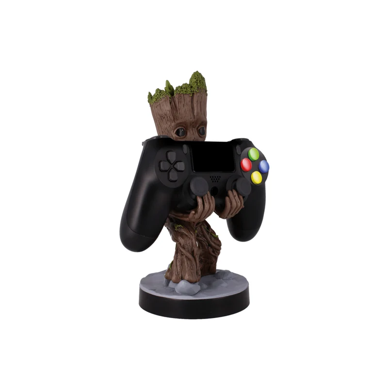 Exquisite Gaming - Guardians of the Galaxy: Toddler Groot Cable Guy support de contrôleur et téléphone