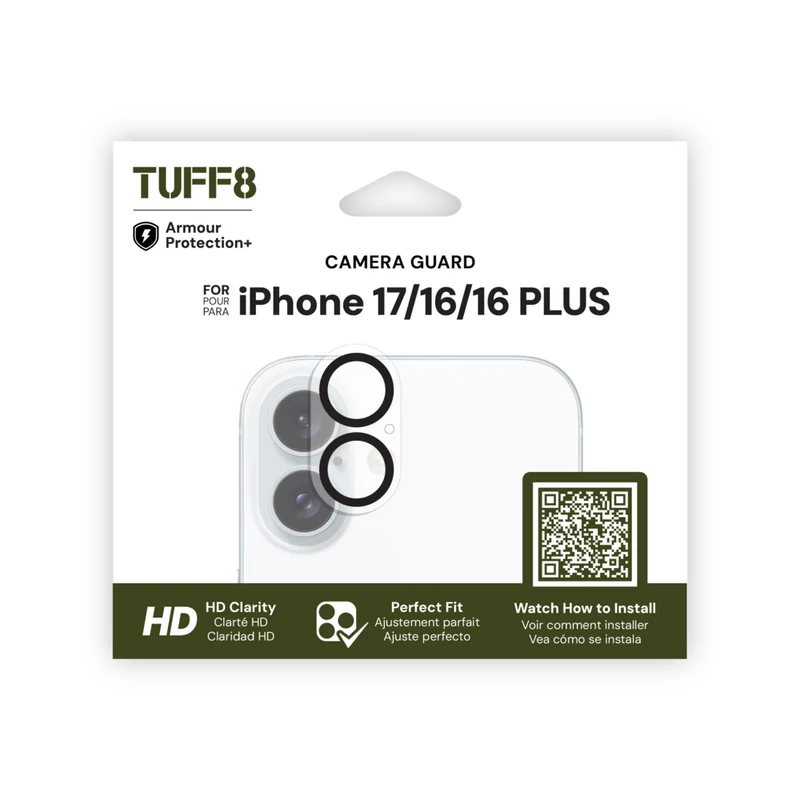 TUFF8 - Protection de caméra pour iPhone 17