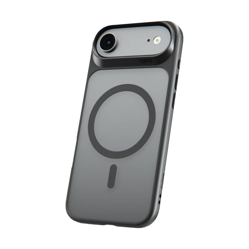 TUFF8 GlideGuard Mag Case for iPhone 17 Air - Smoke Black