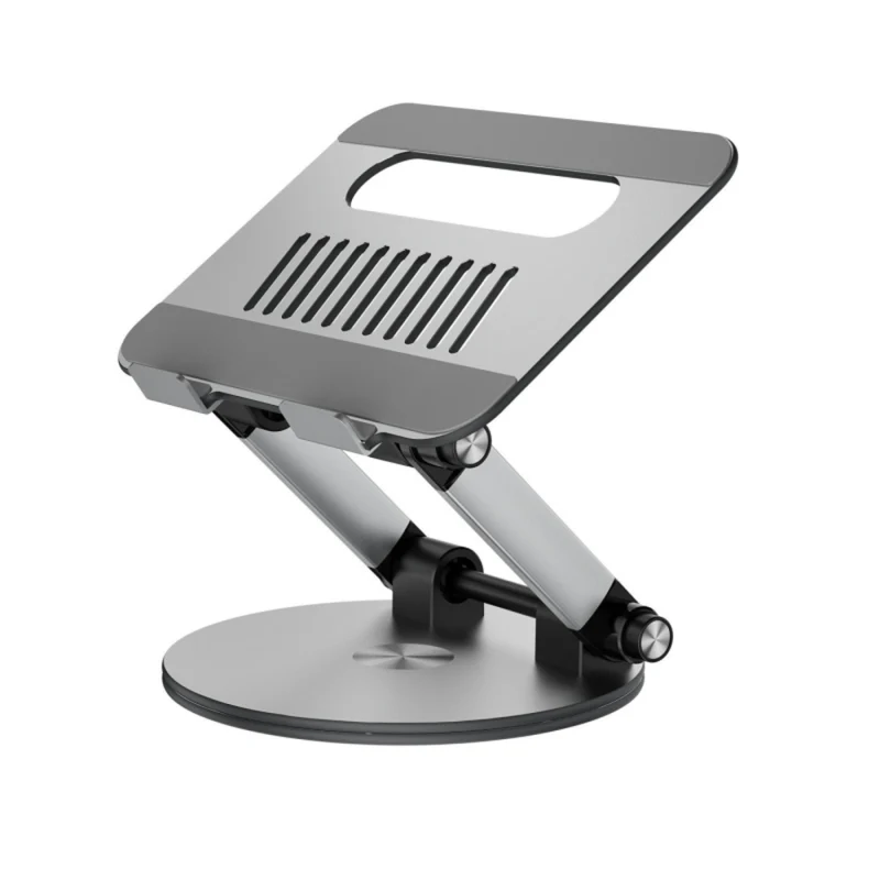MyBat - Pied d’ordinateur portable ergonomique MyBat Pro à bouton-poussoir - compatible 10–17,3″, en alliage d’aluminium