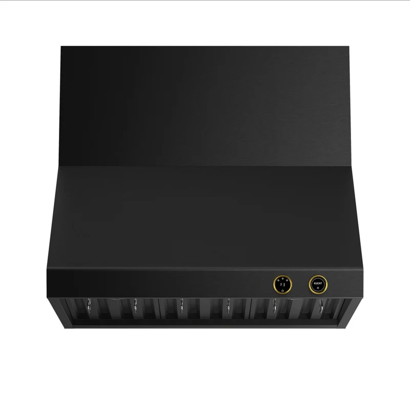 KUCHT KRHG360-GL-C 36" 900 CFM Wall Mounted Range Hood with Digital Controls - Gemstone/Gold