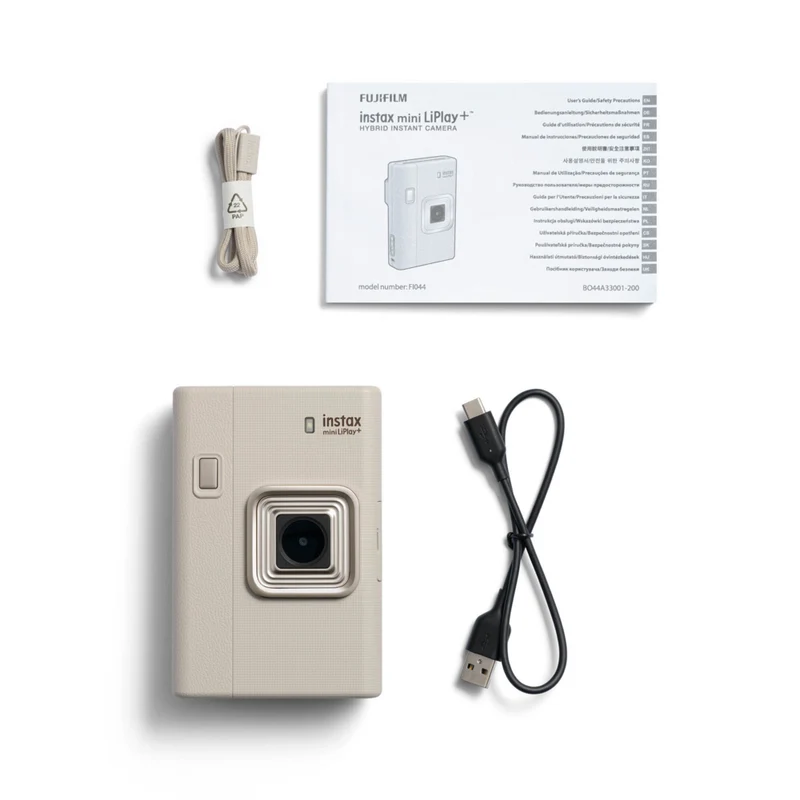 INSTAX MINI - LiPlay+ Appareil photo instantané hybride & imprimante smartphone - Beige sable
