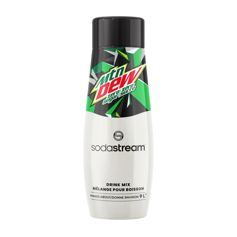 SodaStream - MTN DEW Mélange de Boisson Sans Sucre pour 9 L SodaStream - 440 mL