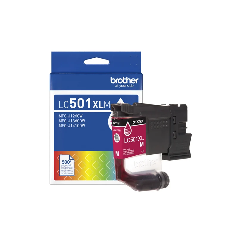 Brother Genuine LC501XLMS Ink Cartridge - High Yield - Magenta