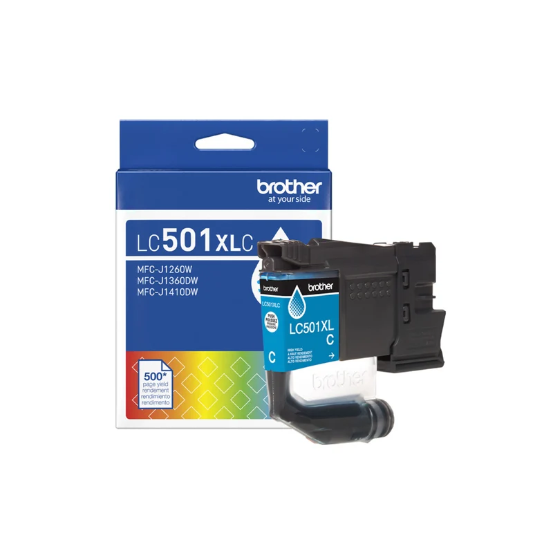 Brother Genuine LC501XLCS Ink Cartridge - High Yield - Cyan