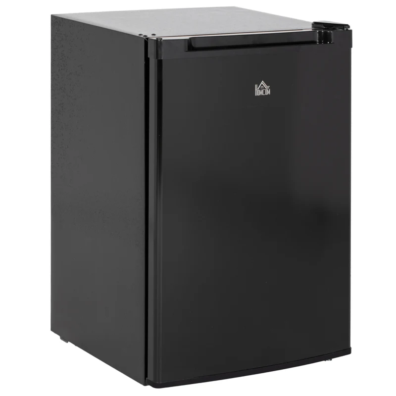 HOMCOM 3 cu ft Compact Upright Mini Freezer with Reversible Single Door - Black