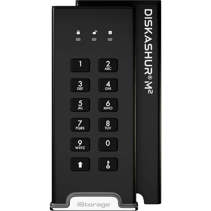 iStorage diskAshur M2 256-Bit Encrypted External SSD - 1 TB