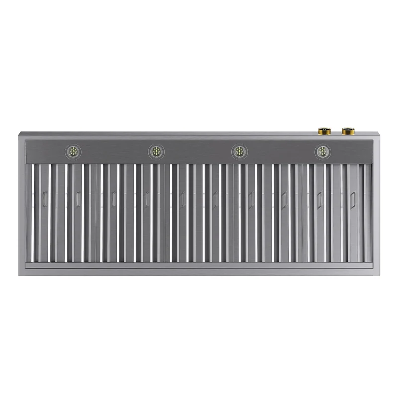 KUCHT KRH600-GL 60" 1200 CFM Under‑Cabinet Range Hood with Digital Controls - Stainless Steel/Gold